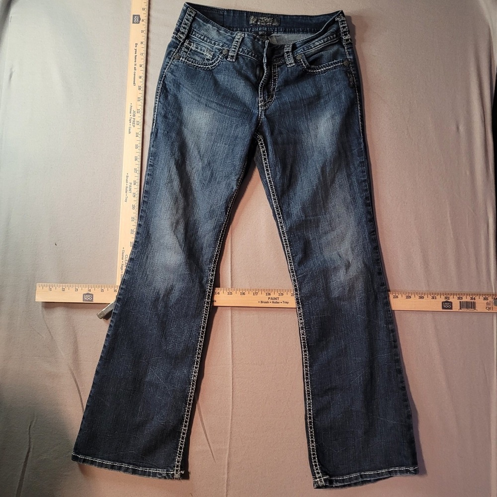 Silver‎ Jeans Co Suki Mid Rise Bootcut Dark Wash Denim Jeans W27 L30 CA00508